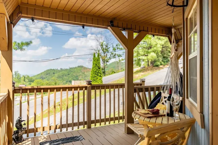 Front porch from the door
