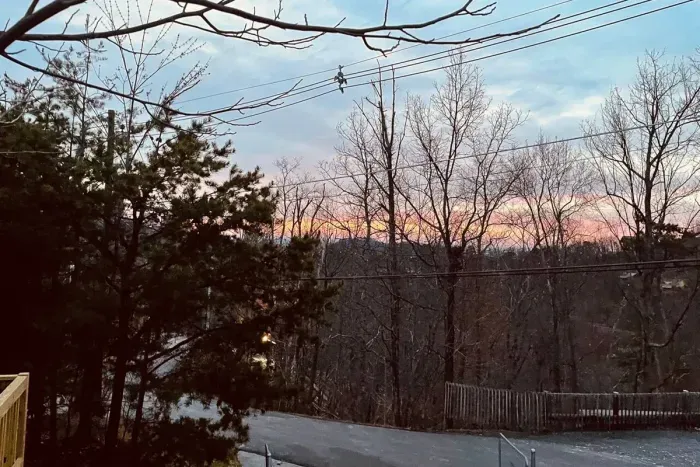 Winter view from front porch