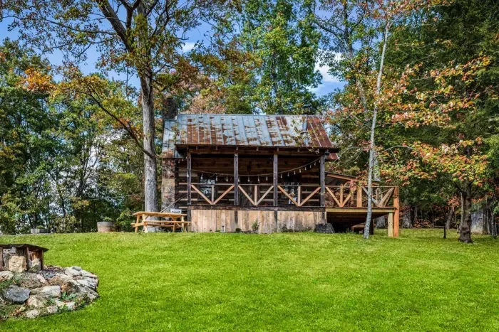 Cabin from the meadow