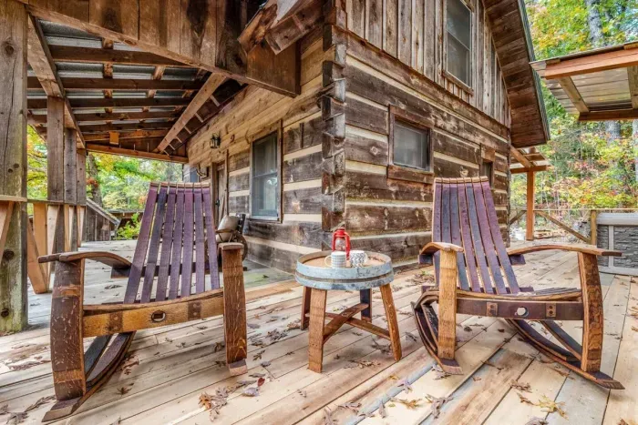 Relax in the rocking chairs