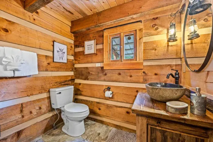 Full bath with luxury