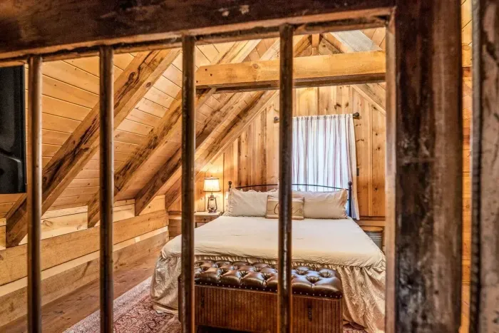 Custom rustic cellar doors for bedroom