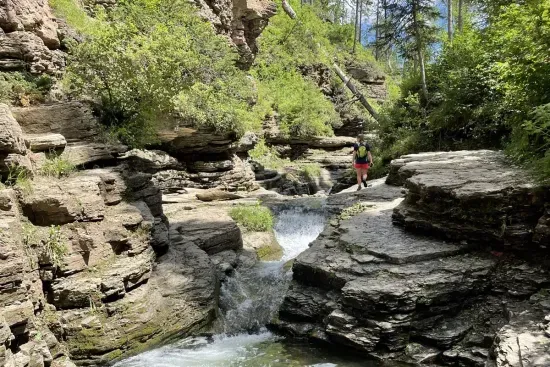 A hike  to Devil's Bathtub in Spearfish Canyon is quick and relatively easy.  The incredible beauty of the Canyon lures you in.