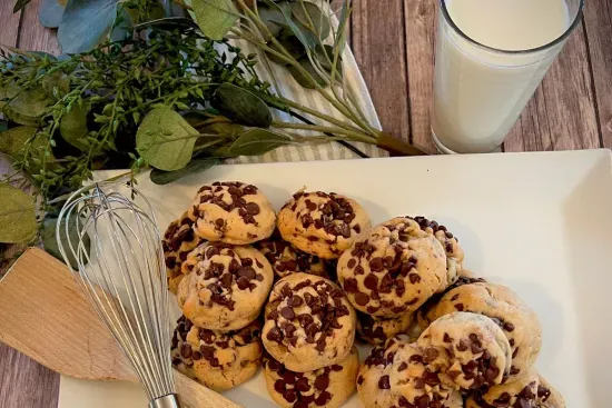 Delicious chocolate chip cookies are sourced Locally from Surely Sweet.  They are the best cookies I've ever had.
