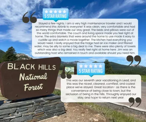 There is nothing better than a relaxing stay in the heart of the Black Hills.