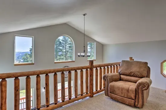 Loft/Sitting Area overlooks the main living room.