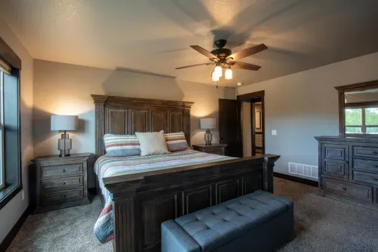 Retreat to the comfort of the main floor king ensuite—no stairs needed. Sink into the plush bedding, enjoy the quiet, and wake up refreshed and ready for another day in the Black Hills.