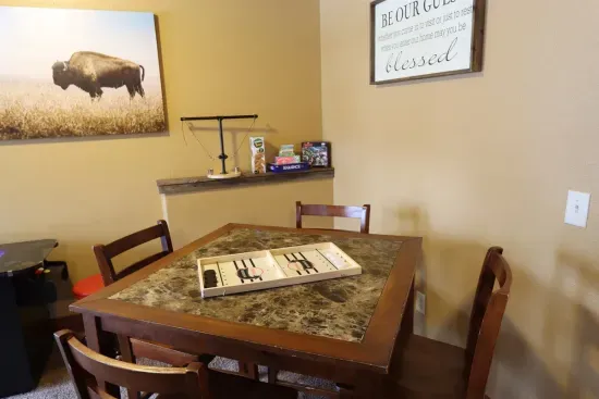 Tons of fun to be had for young, and not so young alike, in the downstairs living room.