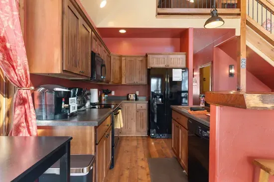 Fully stocked kitchen has everything you need to create the perfect meal on Terry Peak.