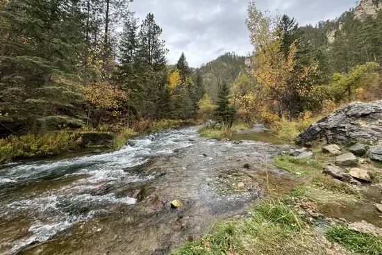 Beautiful colors in Spearfish Canyon will make you want to stay another 3 or 10 days.