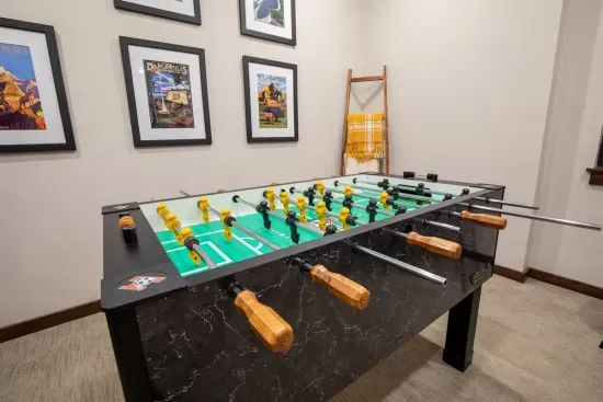 Foosball is a great way to connect with friends and family.