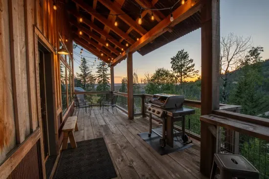 The view at sunset is hard to beat. Whether you're grilling up some steaks or just unwinding with a drink.