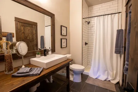 With a walk in shower and tons of counterspace, you'll be set for your next exciting adventure.