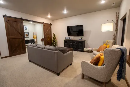 With the game room just off the living room, you're family  with feel connected and together.