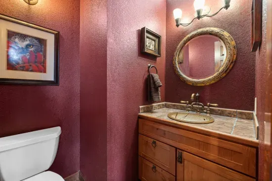 Main floor half bath.