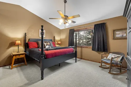 The Primary King Ensuite Bedroom is room and welcoming.