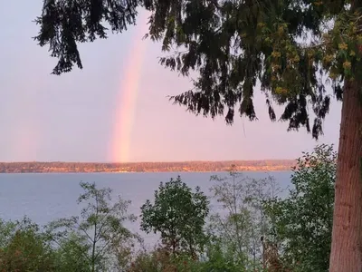 Rainbow View from Covered Deck