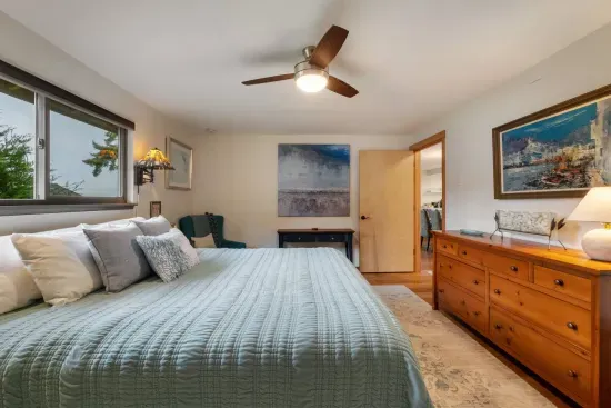 King Bedroom is ADA compliant with wide entry.