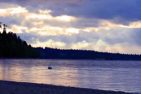Beautiful Bells Beach on the Saratoga Passage, east side of Whidbey Island