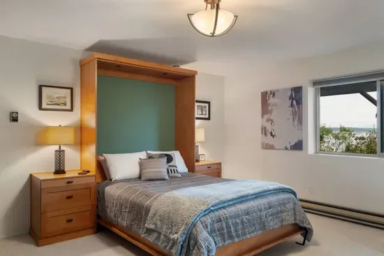 Queen Bedroom in Daylight Basement Suite