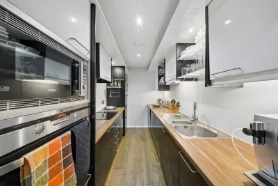 Sleek design with modern appliances and ample counter space for culinary adventures!