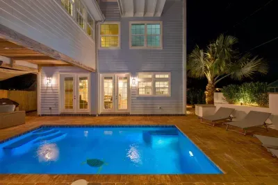 Pool and main house