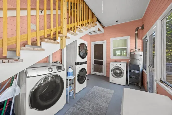 Back porch of Pink House