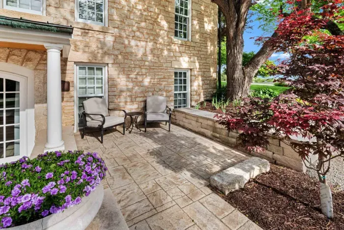 Outdoor seating area to enjoy the beautifully-kept grounds!