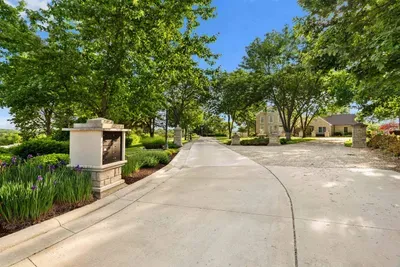 Drive leading to the property