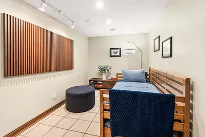 Twin trundle bed in the side room