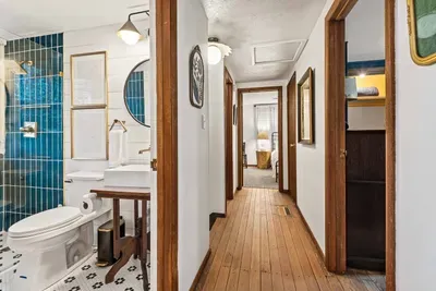 Upstairs hallway and 3 bedrooms