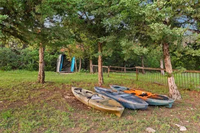 Provided with your stay: 3 adult kayaks, 2 kid kayaks, and a canoe