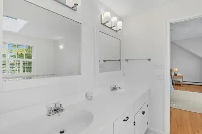 Primary ensuite with double sinks