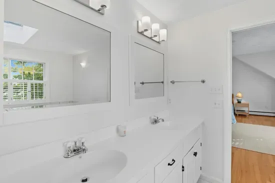 Primary ensuite with double sinks