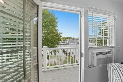 Private deck in primary bedroom