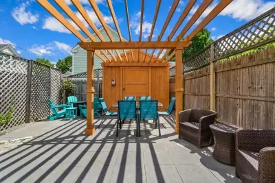 Very relaxing backyard space. 