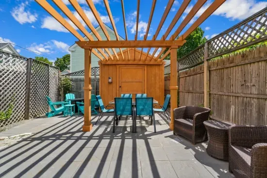 Very relaxing backyard space.