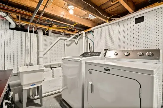 Washer & dryer. Guests are welcome to use.