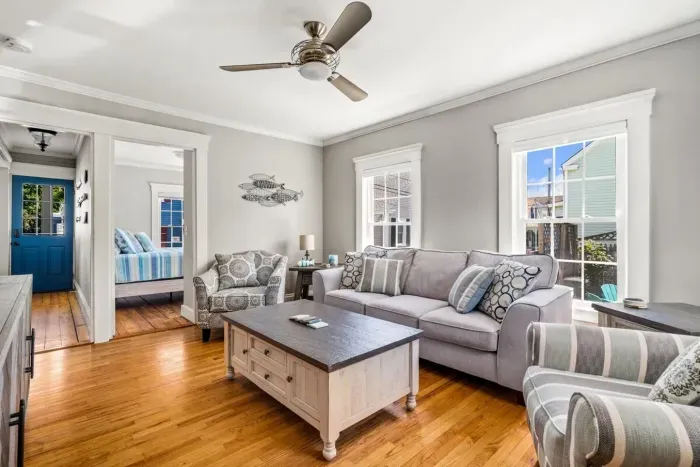 Cozy & comfortable main floor living room.