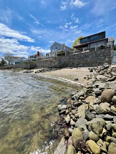 Your private beach. During hight tide, this is all completely underwater.