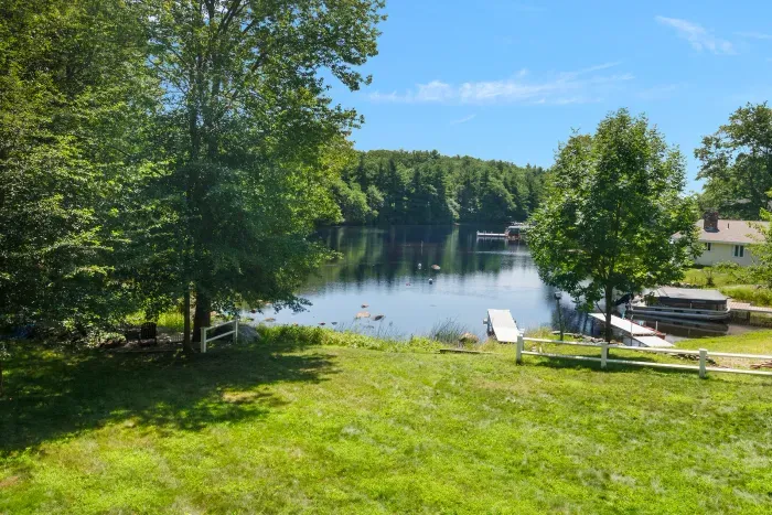 Walk down to the lake to the private dock