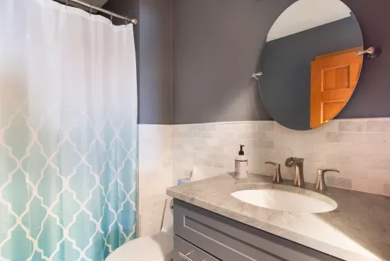 First floor bathroom with walk in shower