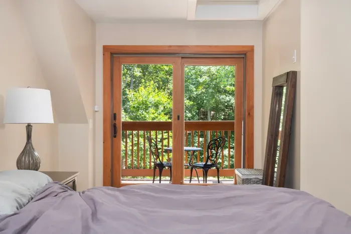 Primary bedroom with private deck