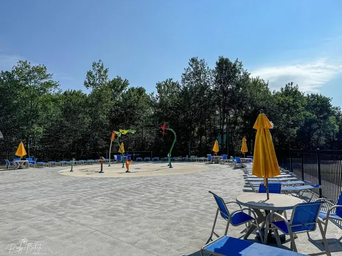 The littles will love this colorful, seasonal splash pad—designed for safe water play, shaded seating, and sunny fun. Optional access available with HOA wristbands for guests seeking family-friendly amenities.