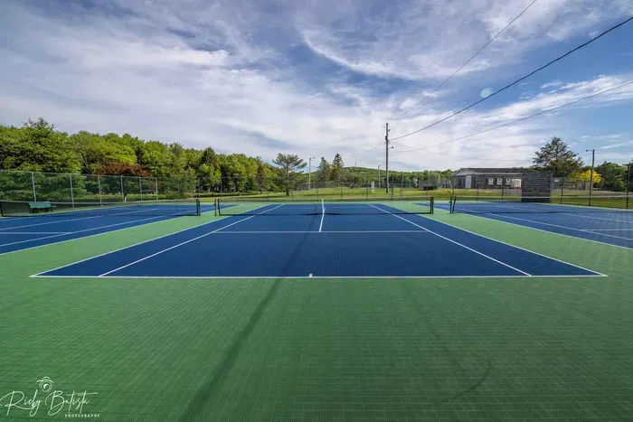 Enjoy a friendly match or perfect your swing on the beautifully maintained tennis courts just a short stroll from Moonlit Peak. Courts are lined for both tennis and pickleball—don’t forget your gear!
