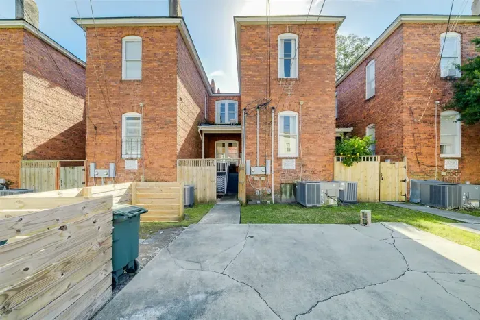 Parking behind the building