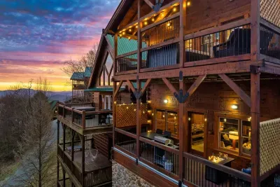 Welcome to Bear Cub Splash!  Flat, convenient parking with 2 reserved spaces directly in front of the cabin.