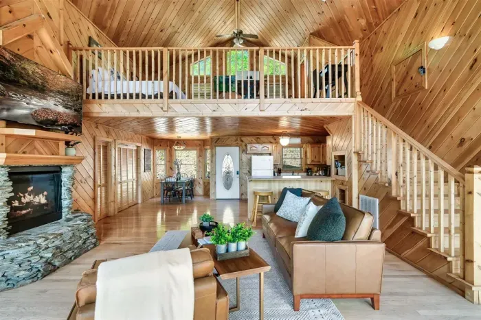 Cozy corners meet stylish steps—your perfect spot to relax.