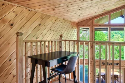 Your cozy spot with a peek at the heart of the home.