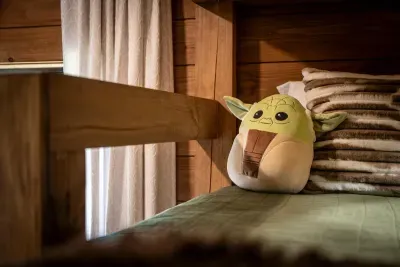 Small details, big grins. Every bunk styled for the youngest travelers in the group.